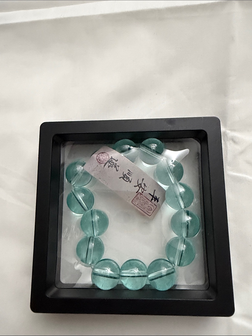 Green Glass Bead Stretch Bracelet - Women Jewelry